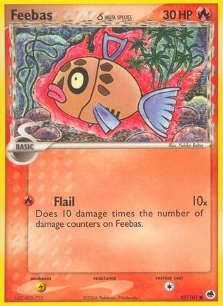 [PKM] Feebas (49/101) (Delta Species) (Stamped) [EX: Dragon Frontiers]