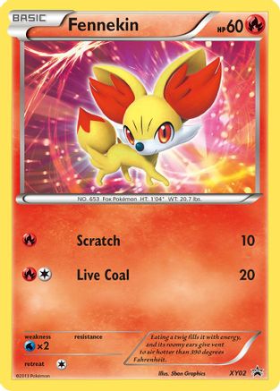 [PKM] Fennekin (XY02) [XY: Black Star Promos]