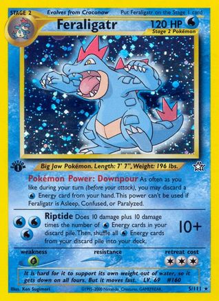 [PKM-R] Feraligatr (5/111) [Neo Genesis 1st Edition]