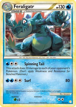[PKM] Feraligatr (20/123) [HeartGold & SoulSilver: Base Set]