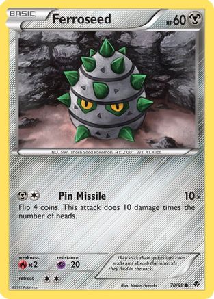 [PKM] Ferroseed (70/98) [Black & White: Emerging Powers]