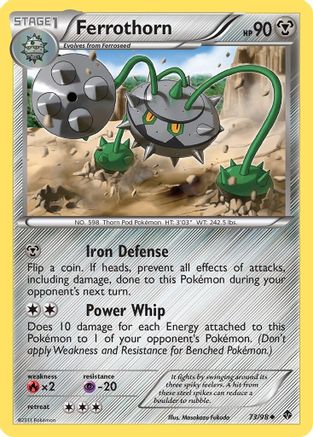[PKM-C] Ferrothorn (73/98) [Black & White: Emerging Powers]
