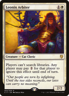 {R} Leonin Arbiter [Commander 2017][C17 064]