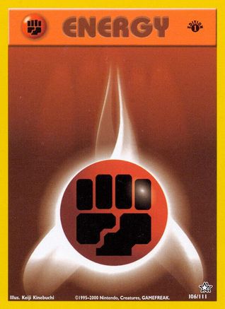 [PKM BE] Fighting Energy (106/111) [Neo Genesis 1st Edition]