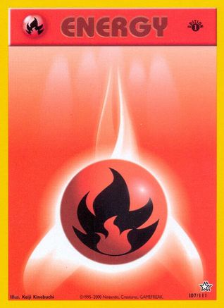 [PKM BE] Fire Energy (107/111) [Neo Genesis 1st Edition]