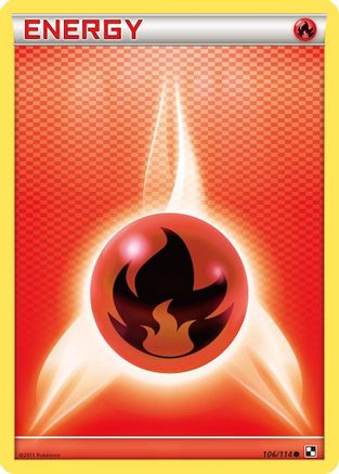 [PKM BE] Fire Energy (106/114) [Black & White: Base Set]