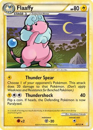 [PKM] Flaaffy (42/123) [HeartGold & SoulSilver: Base Set]