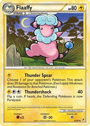[PKM] Flaaffy (43/95) [HeartGold & SoulSilver: Call of Legends]