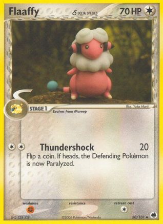 [PKM] Flaaffy (30/101) (Delta Species) (Stamped) [EX: Dragon Frontiers]