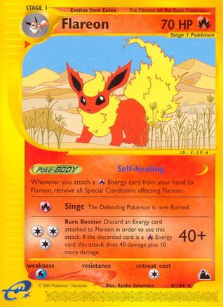 [PKM] Flareon (8/144) [Skyridge]