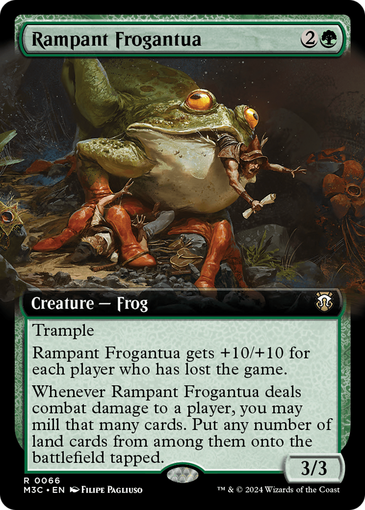 {R} Rampant Frogantua (Extended Art) [Modern Horizons 3 Commander][M3C 066]