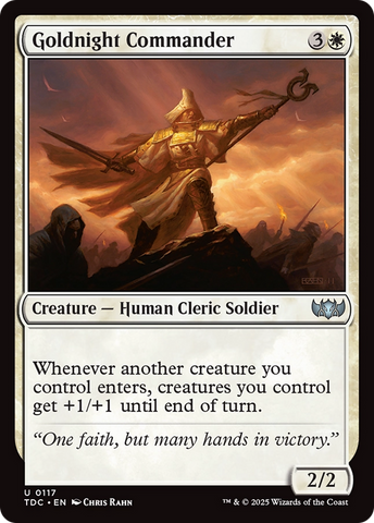 {C} Goldnight Commander [Tarkir: Dragonstorm Commander][TDC 117]