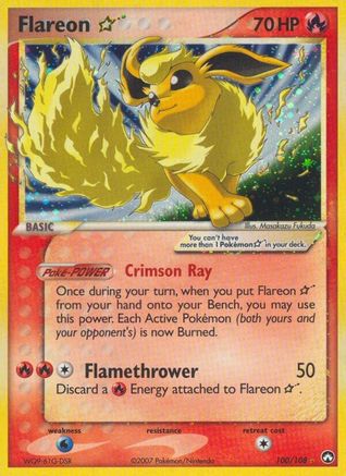 [PKM-R] Flareon Star (100/108) [EX: Power Keepers]