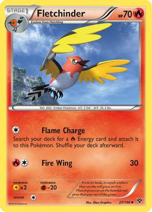 [PKM] Fletchinder (27/146) [XY: Base Set]