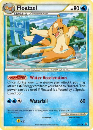 [PKM] Floatzel (16/95) [HeartGold & SoulSilver: Unleashed]
