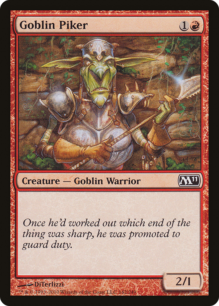 {C} Goblin Piker [Magic 2011][M11 142]
