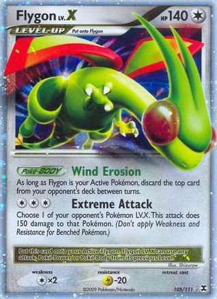 [PKM-R] Flygon LV.X (105/111) [Platinum: Rising Rivals]