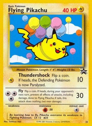 [PKM-R] Flying Pikachu (25) [Wizards of the Coast: Black Star Promos]