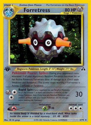 [PKM-R] Forretress (2/75) [Neo Discovery 1st Edition]