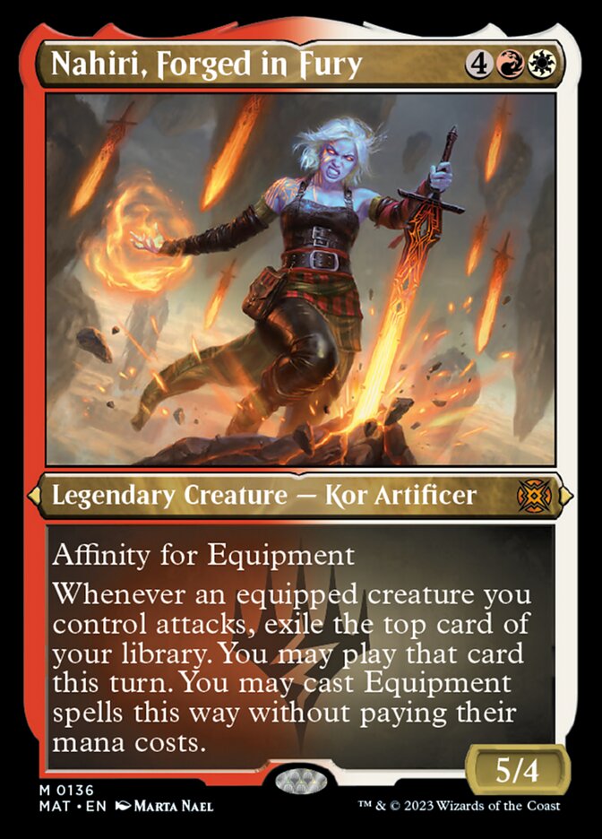 {R} Nahiri, Forged in Fury (Foil Etched) [March of the Machine: The Aftermath][MAT 136]