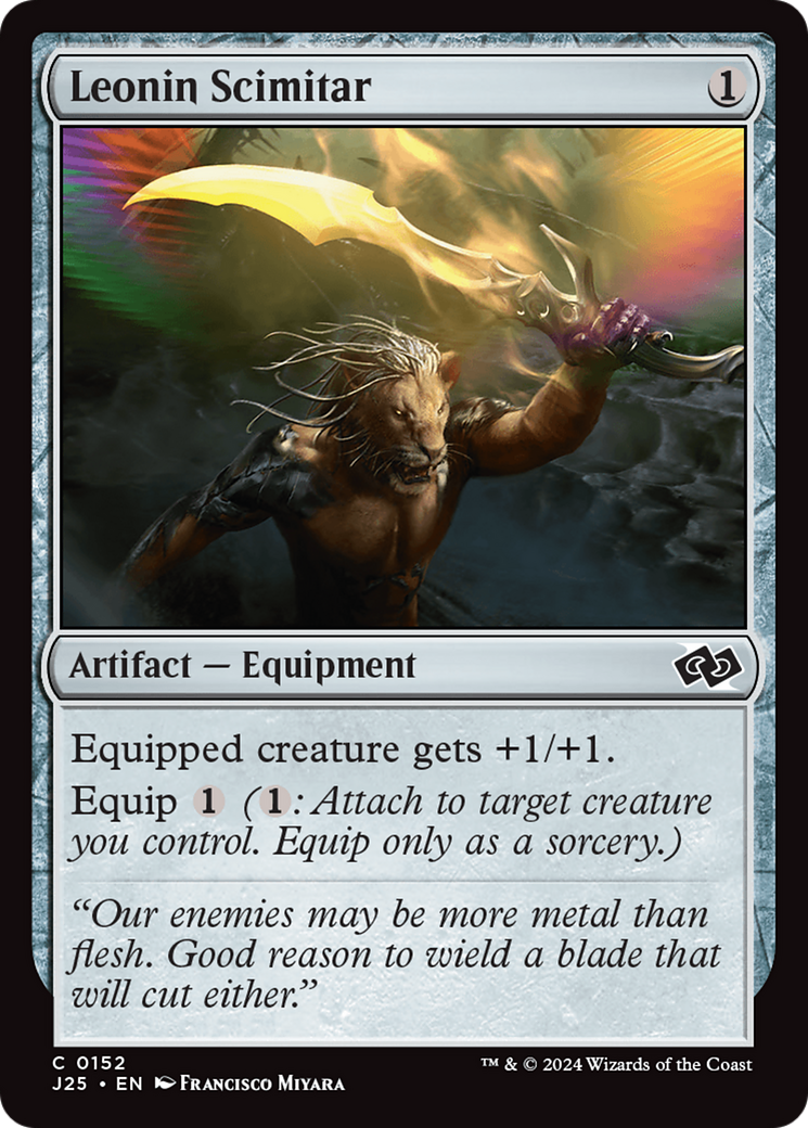 {C} Leonin Scimitar [Foundations Jumpstart][J25 152]