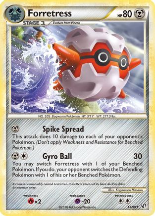 [PKM-R] Forretress (13/90) [HeartGold & SoulSilver: Undaunted]