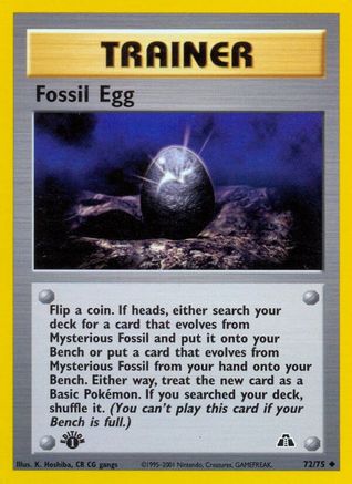 [PKM] Fossil Egg (72/75) [Neo Discovery 1st Edition]