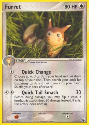 [PKM] Furret (22/109) (Stamped) [EX: Team Rocket Returns]