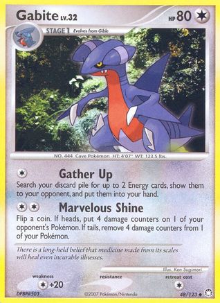 [PKM] Gabite (48/123) [Diamond & Pearl: Mysterious Treasures]
