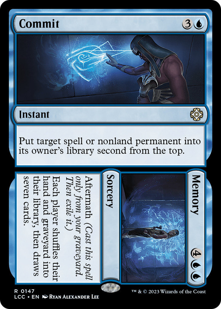 {R} Commit // Memory [The Lost Caverns of Ixalan Commander][LCC 147]