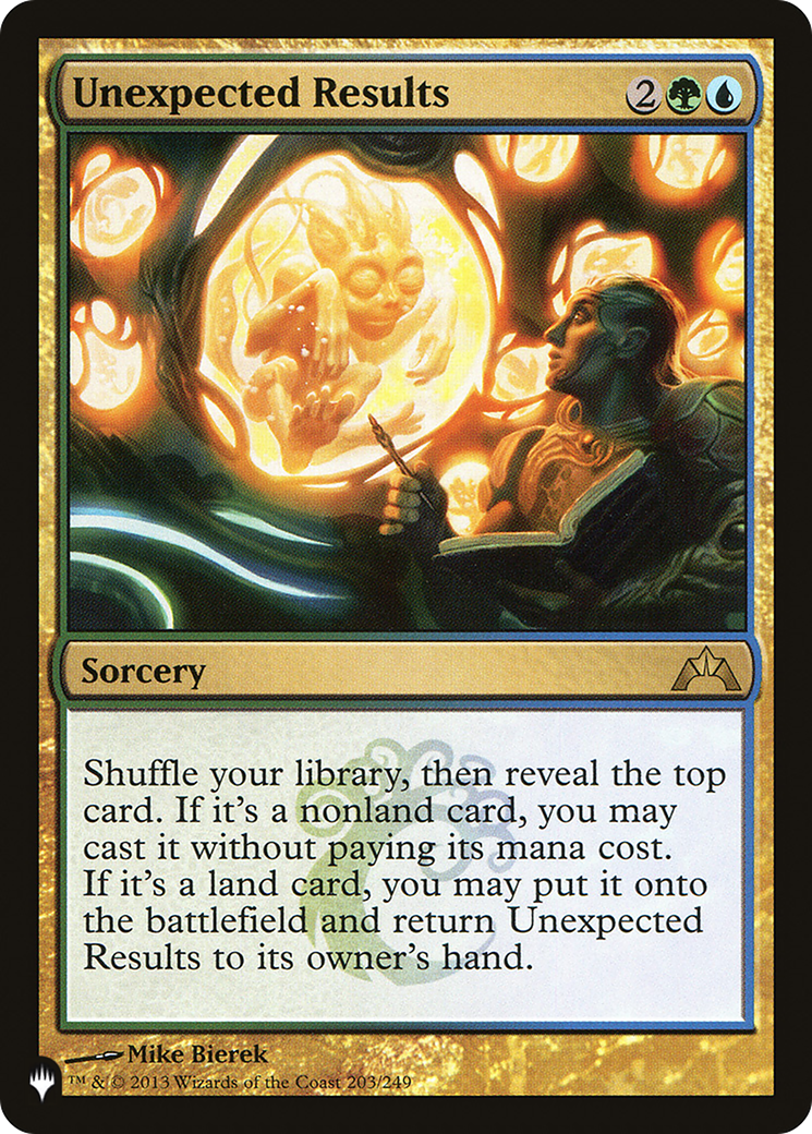 Unexpected Results [LIST GTC-203]
