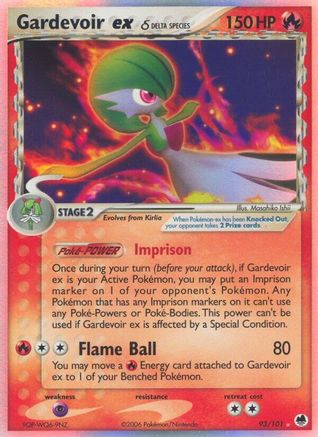 [PKM-R] Gardevoir ex (93/101) (Delta Species) [EX: Dragon Frontiers]