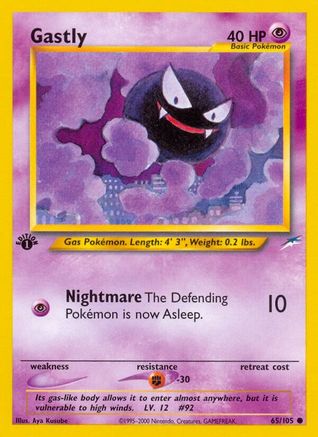 [PKM] Gastly (65/105) [Neo Destiny 1st Edition]