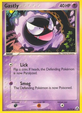[PKM] Gastly (52/92) (Stamped) [EX: Legend Maker]