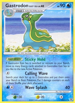 [PKM] Gastrodon East Sea (21/111) [Platinum: Rising Rivals]