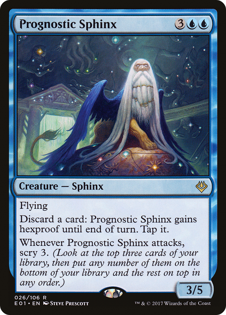 {R} Prognostic Sphinx [Archenemy: Nicol Bolas][E01 026]