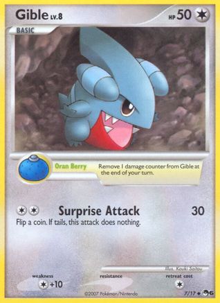 [PKM] Gible (7/17) [POP Series 6]