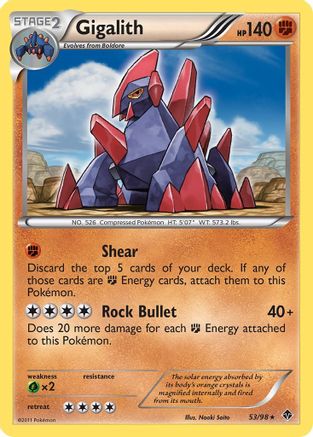 [PKM] Gigalith (53/98) [Black & White: Emerging Powers]
