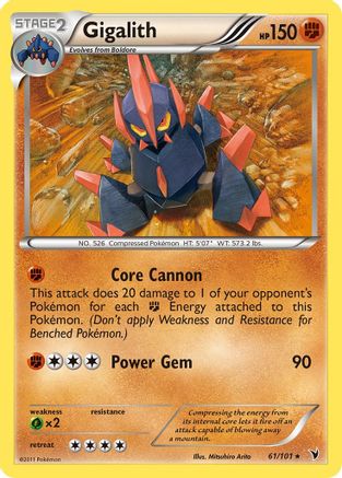 [PKM-R] Gigalith (61/101) [Black & White: Noble Victories]