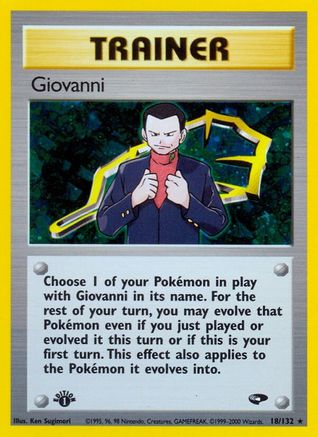 [TR] Giovanni (18/132) [Gym Challenge 1st Edition]