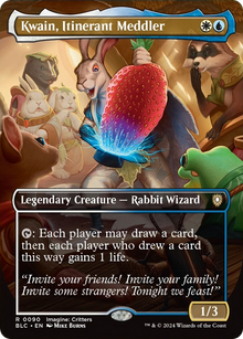 {R} Kwain, Itinerant Meddler (Borderless) [Bloomburrow Commander][BLC 090]