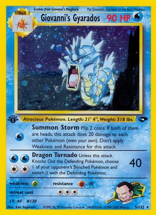 [PKM] Giovanni's Gyarados (5/132) [Gym Challenge Unlimited]