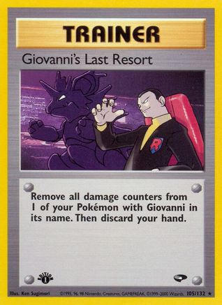 [PKM] Giovanni's Last Resort (105/132) [Gym Challenge 1st Edition]