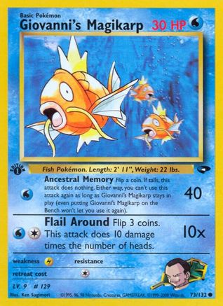 [PKM] Giovanni's Magikarp (73/132) [Gym Challenge 1st Edition]