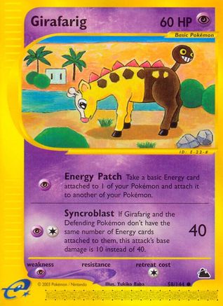 [PKM] Girafarig (58/144) [Skyridge]