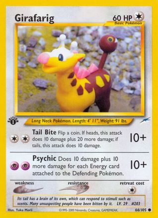 [PKM-C] Girafarig (66/105) [Neo Destiny 1st Edition]