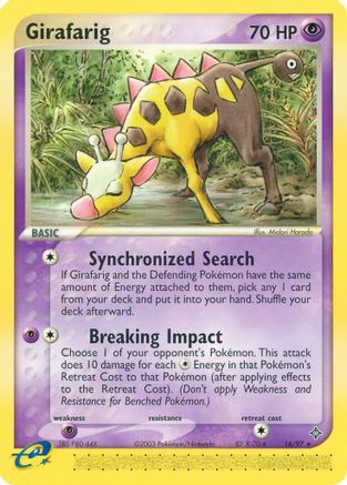 [PKM-R] Girafarig (16/97) [EX: Dragon]