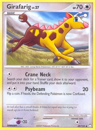[PKM-C] Girafarig (49/123) [Diamond & Pearl: Mysterious Treasures]