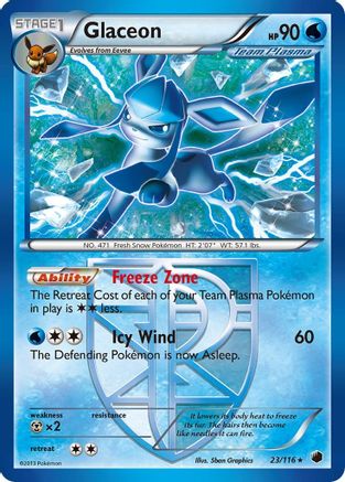 [PKM] Glaceon (23/116) [Black & White: Plasma Freeze]