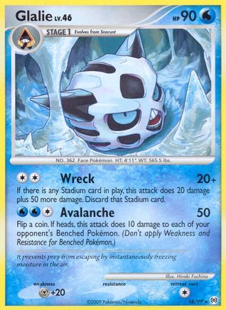 [PKM-R] Glalie (18/99) [Platinum: Arceus]